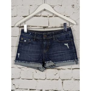 DL1961 Stella Distressed Denim Short in the Color Ripple Size 24
